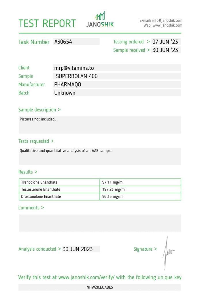 pharmaqo labs superbolan 400