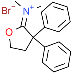 3,3-Diphenyltetrahydrofuran-2-ylidene(dimethyl)ammonium bromide