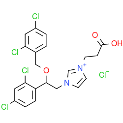 1-(2-carboxyethyl)-3-[2-(2,4-dichlorophenyl)-2-[(2,4-dichlorophenyl)methoxy]ethyl]-1H-imidazolium Cl