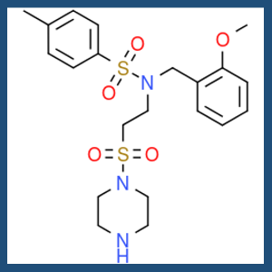 N-(2-methoxybenzyl)-4-methyl-N-[2-(piperazin-1-ylsulfonyl)ethyl]benzenesulfonamide